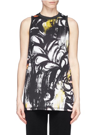 Main View - Click To Enlarge - 3.1 PHILLIP LIM - Abstract fern print cotton tank top