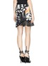 Back View - Click To Enlarge - 3.1 PHILLIP LIM - Silk cord edge abstract fern print skirt
