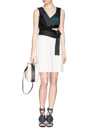 Figure View - Click To Enlarge - 3.1 PHILLIP LIM - Judo belt mixed layer dress