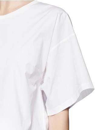 Detail View - Click To Enlarge - 3.1 PHILLIP LIM - Boxy cotton poplin T-shirt
