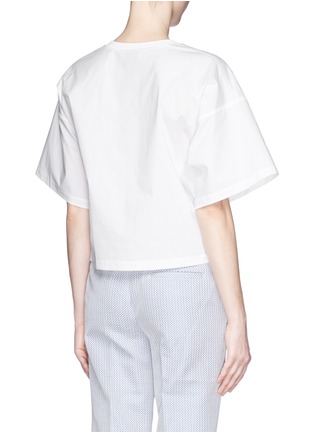 Back View - Click To Enlarge - 3.1 PHILLIP LIM - Boxy cotton poplin T-shirt