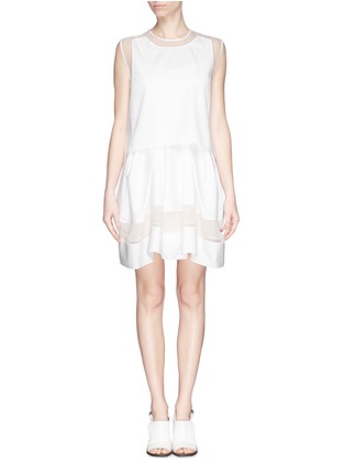 Main View - Click To Enlarge - 3.1 PHILLIP LIM - Gauze border layered cotton dress