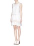 Figure View - Click To Enlarge - 3.1 PHILLIP LIM - Gauze border layered cotton dress