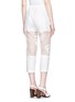 Back View - Click To Enlarge - 3.1 PHILLIP LIM - Fern embroidery gauze panel cropped pants