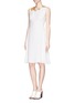 Figure View - Click To Enlarge - 3.1 PHILLIP LIM - Paint stroke embroidery silk dress