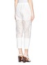 Back View - Click To Enlarge - 3.1 PHILLIP LIM - Caning embroidery silk trim organza pants
