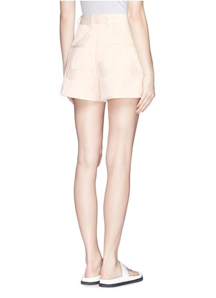 Back View - Click To Enlarge - 3.1 PHILLIP LIM - Quilted twill jacquard appliqué Bermuda shorts
