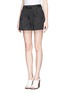 Front View - Click To Enlarge - 3.1 PHILLIP LIM - Quilted twill jacquard appliqué Bermuda shorts