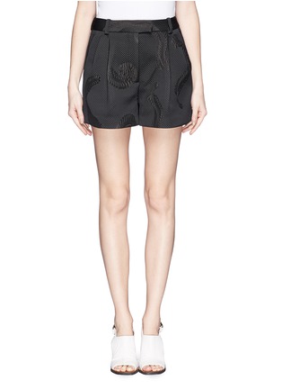 Main View - Click To Enlarge - 3.1 PHILLIP LIM - Quilted twill jacquard appliqué Bermuda shorts