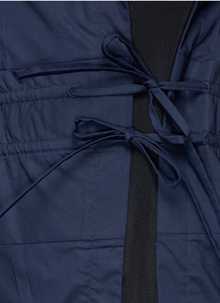 Detail View - Click To Enlarge - 3.1 PHILLIP LIM - Silk insert poplin shirt dress