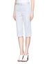 Front View - Click To Enlarge - 3.1 PHILLIP LIM - Checkerboard twill slim Bermuda shorts