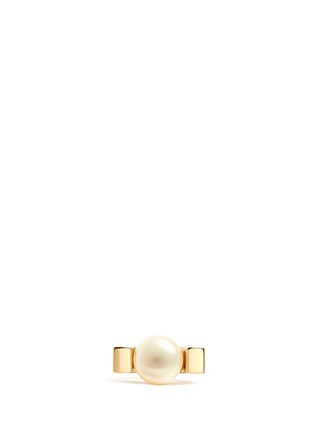 Detail View - Click To Enlarge - CHLOÉ - 'Darcey' pearl square ring
