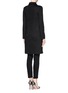 Back View - Click To Enlarge - ST. JOHN - Sparkle wool knit coat