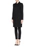 Front View - Click To Enlarge - ST. JOHN - Sparkle wool knit coat