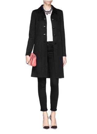 Figure View - Click To Enlarge - ST. JOHN - Sparkle wool knit coat