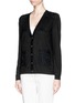 Front View - Click To Enlarge - ST. JOHN - Guipure lace wool-cashmere blend cardigan