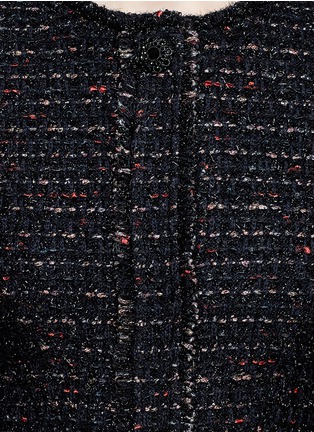 Detail View - Click To Enlarge - ST. JOHN - Metallic tweed knit jacket