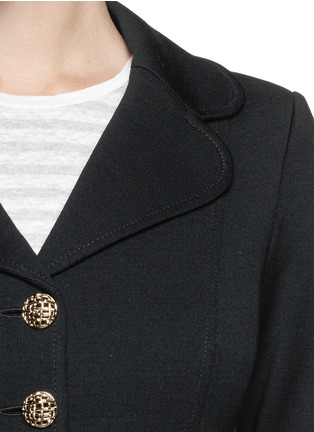 Detail View - Click To Enlarge - ST. JOHN - 'Caroline' notch lapel Milano knit jacket