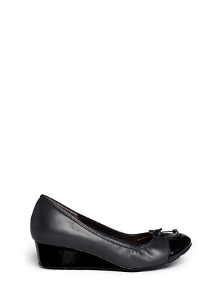 Main View - Click To Enlarge - COLE HAAN - 'Air Tali' leather wedge pumps