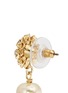 Detail View - Click To Enlarge - MIRIAM HASKELL - Crystal daisy stud Baroque pearl earrings