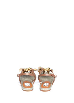 Back View - Click To Enlarge - LANVIN - T-strap flat sandals 