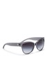 Figure View - Click To Enlarge - TORY BURCH - Translucent acetate cat eye frame sunglasses