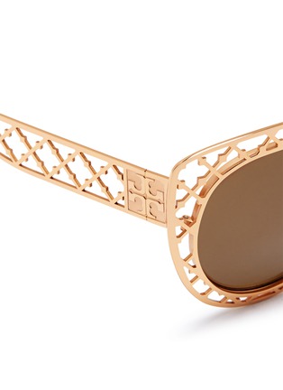 Detail View - Click To Enlarge - 10674 - Cutout metal lattice sunglasses