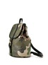 Front View - Click To Enlarge - MISCHA - Camouflage hexagon print backpack
