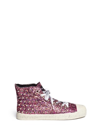 Main View - Click To Enlarge - GIENCHI - 'Missura' coarse glitter sequin sneakers