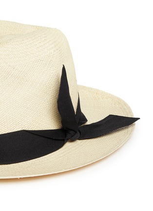 Detail View - Click To Enlarge - SENSI STUDIO - Twist band Panama hat