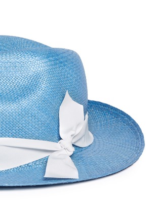Detail View - Click To Enlarge - SENSI STUDIO - Twist band Panama hat