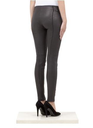 Back View - Click To Enlarge - THEORY - 'Miana' leather leggings