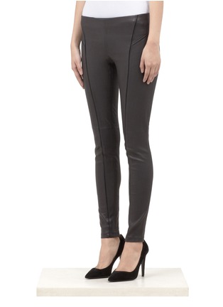 Front View - Click To Enlarge - THEORY - 'Miana' leather leggings