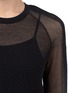 Detail View - Click To Enlarge - THEYSKENS' THEORY - 'Kindley' transparent knit sweater