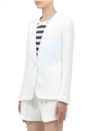 Front View - Click To Enlarge - THEORY - Ada collarless blazer
