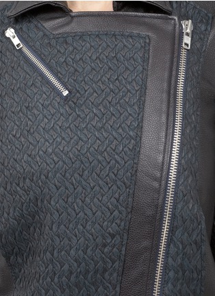 Detail View - Click To Enlarge - HELMUT LANG - Contrast textured panelled jacket