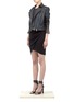 Figure View - Click To Enlarge - HELMUT LANG - Contrast textured panelled jacket