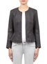 Main View - Click To Enlarge - THEORY - Jondi leather zip jacket
