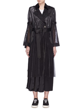 Main View - Click To Enlarge - QUIBE  - Abstract embroidered trench coat