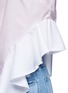 Detail View - Click To Enlarge - 73184 - 'Gemini' ruffle side strip poplin shirt