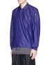 Front View - Click To Enlarge - ATTACHMENT - Drawstring waist ripstop coach jacket
