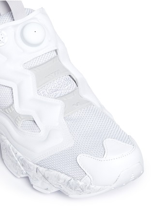 Detail View - Click To Enlarge - REEBOK - 'InstaPump Fury ACHM' marble print unisex slip-on sneakers