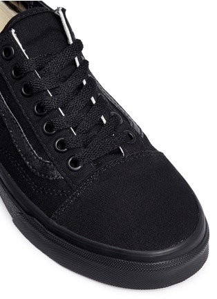 Detail View - Click To Enlarge - VANS - 'Old Skool' leather trim canvas sneakers