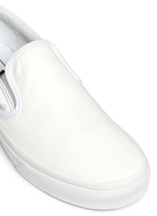 Detail View - Click To Enlarge - VANS - 'Classic' metallic gore leather slip-ons