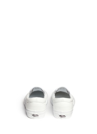 Back View - Click To Enlarge - VANS - 'Classic' metallic gore leather slip-ons