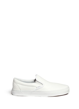 Main View - Click To Enlarge - VANS - 'Classic' metallic gore leather slip-ons