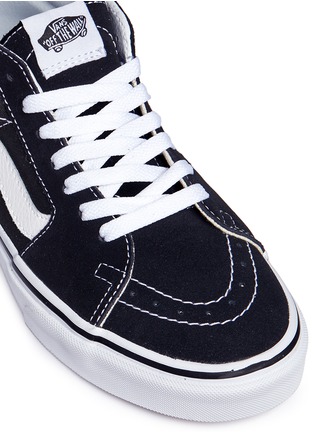 Detail View - Click To Enlarge - VANS - Suede front canvas mid top skate sneakers