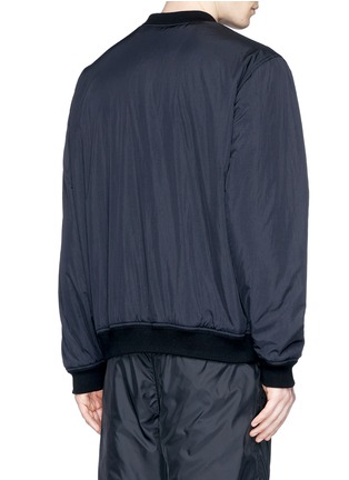 Back View - Click To Enlarge - T BY ALEXANDER WANG - Washed nylon bomber jacket