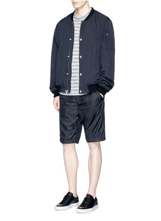 Figure View - Click To Enlarge - T BY ALEXANDER WANG - Washed nylon bomber jacket