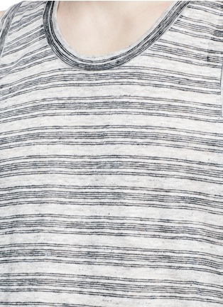 Detail View - Click To Enlarge - T BY ALEXANDER WANG - Stripe burnout tank top
